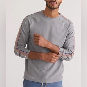 Marine Layer Air Crew Tee Midweight Long Sleeve Men's Shirt Sz XL